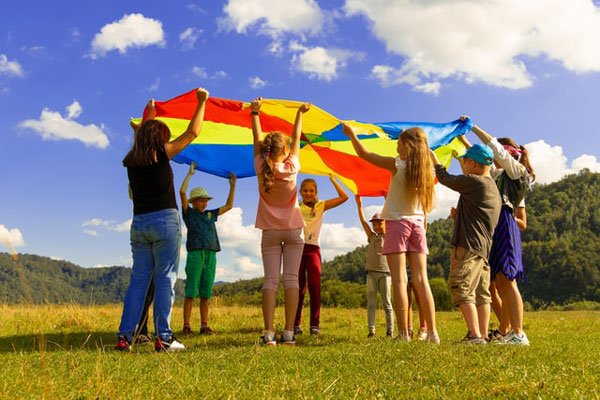 Give Carers a Break Appeal - kids playing in a rural setting